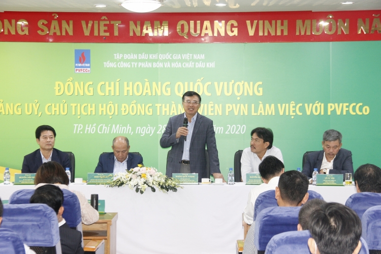 Chủ tịch HĐTV Petrovietnam Hoàng Quốc Vượng thăm và làm việc với PVFCCo