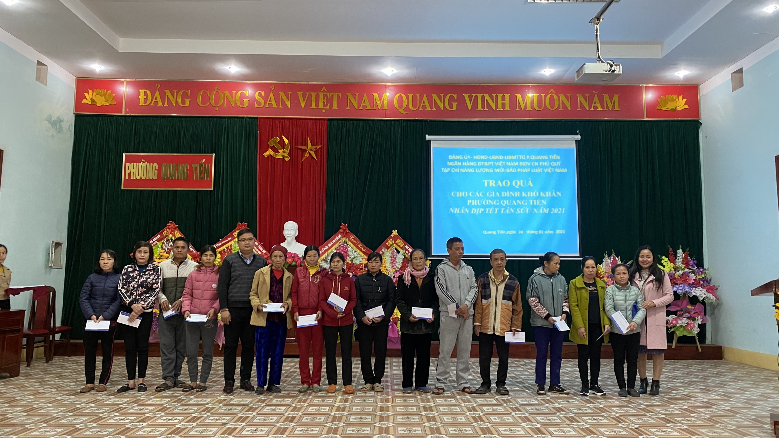 Nghệ An: BIDV Xuân yêu thương 2021 cùng bà con xã Nghĩa Lạc và Quang Tiến