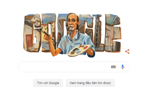 co hoa si bui xuan phai duoc google vinh danh